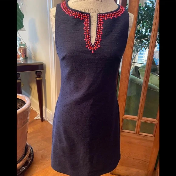 Trina turk navy dress hot sale